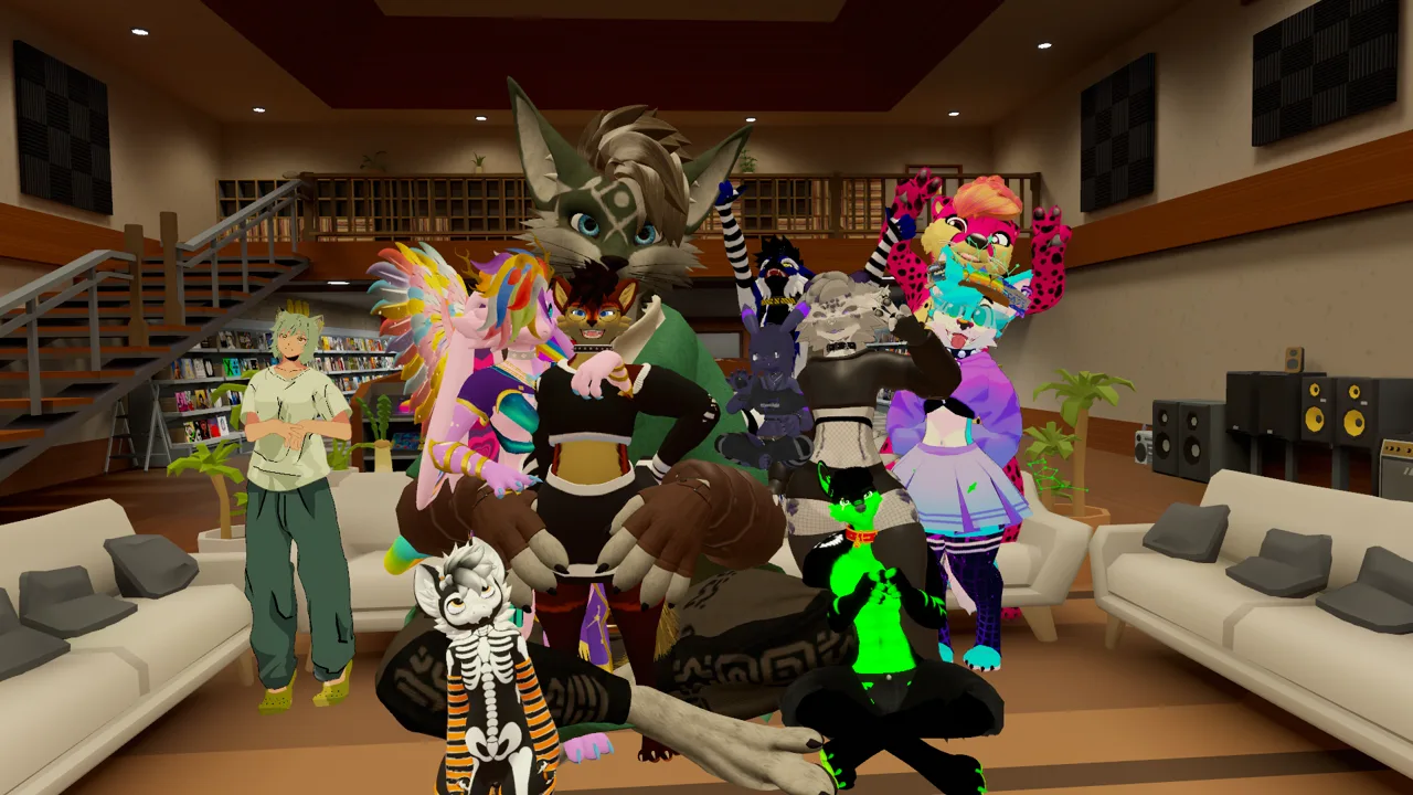 FNC group photo in VRChat